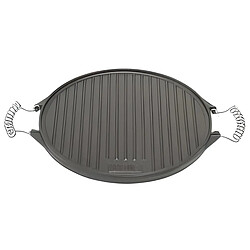 Avis Visiodirect Grille ronde en fer fondu LISSE/COURBE coloris noir - Ø 42 cm