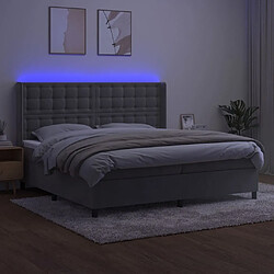 Avis Sommier à lattes,Cadre à lattes de lit pour Adulte matelas et LED Gris clair 200x200 cm -MN39490