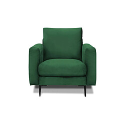 MAISON AUBERTIN Fauteuil Caruso Velours Vert 1 Place