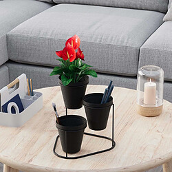 Acheter Hanah Home Cache-pots en métal 3 pots Decorative noir.