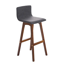 Non Tabouret de bar Taunus tissu noyer 