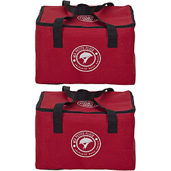 Cook Concept Lunch bag fraicheur 2.6 litres (Lot de 2) Rouge.