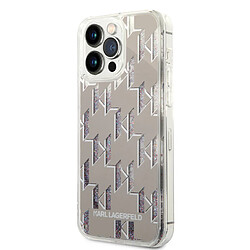 Karl Lagerfeld Coque arrière en TPU pour iPhone 14 Pro Max - Argent