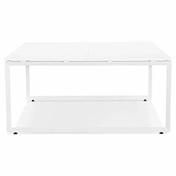 Avis Paris Prix Bureau Design Abigano 140cm Blanc