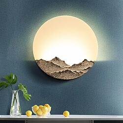 Universal Lampe murale de style chinois de 8W LED Chambre à coucher Chambre de chevet Style chinois Lampe d'allée zen (gradation de trois couleurs)