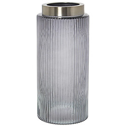 Vase Alexandra House Living Gris Doré Verre 12 x 26 cm 