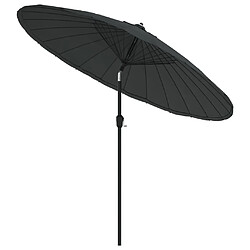 Avis Maison Chic Parasol Jardin | Parasol d'extérieur avec mat en aluminium 270 cm Anthracite - GKD75449