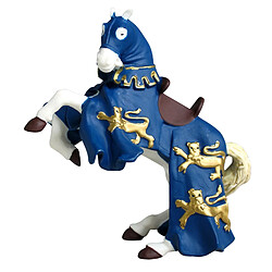 Papo Figurine Cheval du Roi Richard bleu (sans chevalier)