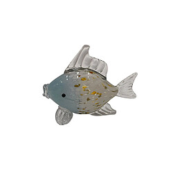 Figurine Décorative Romimex Bleu verre Poisson 25 x 10 x 20 cm