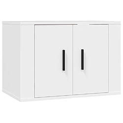 Acheter Maison Chic Ensemble de meubles TV 2 pcs pour salon - Blanc Bois d'ingénierie -MN53976