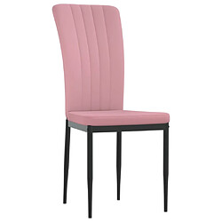 Avis Maison Chic Lot de 4 Chaises à manger,Chaise pour cuisine Rose Velours -MN42281