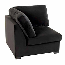 Paris Prix Fauteuil Design en Velours Abosa 108cm Noir