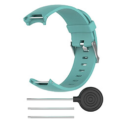 Avis Wewoo Bracelet pour montre connectée en silicone Garmin Approach S3 vert menthe