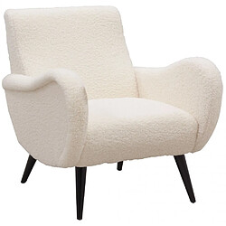 Aubry Gaspard Fauteuil design en polyester et bois Douceur.