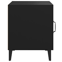 Acheter vidaXL Tables de chevet 2 pcs Noir Bois d'ingénierie