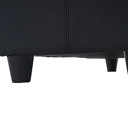 Avis Decoshop26 Banc banquette coffre de rangement synthétique noir 112x45x45cm BAN04002