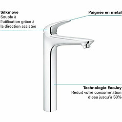 GROHE - Mitigeur monocommande Lavabo Taille XL Wave Chromé 23585001 pas cher