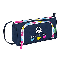 Trousse d'écolier Benetton Love Blue marine (20 x 11 x 8.5 cm)