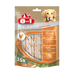 8 In 1 Sachet 35 sticks pour chien garnis de poulet Delights.