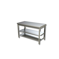 Table avec 2 etageres sans dosseret Gamme 600 - Ristopro