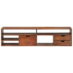 Maison Chic Meuble TV scandinave - Banc TV pour salon 140x30x35 cm Bois d'acacia massif -MN27146