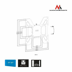 Maclean MC-597 LCD LED Plasma TV Support pivotant pour Moniteur 17-37