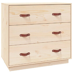 Maison Chic Commode Buffet - Meuble de rangement 80x40x75 cm Bois massif de pin -GKD42361