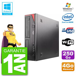 PC Fujitsu Esprimo E520 DT G3220 RAM 4Go Disque 250Go Graveur DVD Wifi W7 · Occasion 