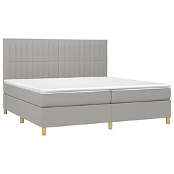 Avis Sommier à lattes,Cadre à lattes de lit pour Adulte matelas et LED Gris clair 200x200 cm -MN22248