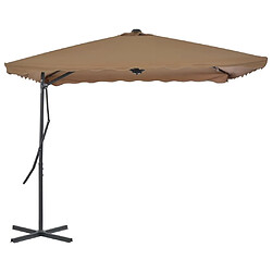 Avis Maison Chic Parasol Jardin | Parasol d'extérieur avec poteau en acier 250 x 250 cm Taupe - GKD36752