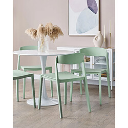 Beliani Chaise de salle à manger Set de 2 Vert menthe SOMERS