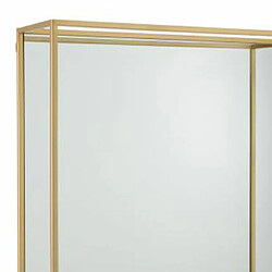 Mes Lot de 3 miroirs carrés 60, 50 et 40 cm en métal doré