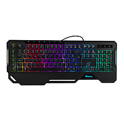 NGS GKX-450 Clavier Gaming programmable á membrane avec layout RGB complet, 5 Macros et 19 touches Multimedia DISPOSITION: ESPAGNOL - QWERTY