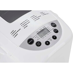 Acheter Machine à Pain, 15 Programmes,sans Gluten,Minuteur, Pétrissage, Cuisson, 850, Blanc, Adler, AD6019