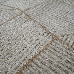 Acheter Thedecofactory TEXTURA TRIANGLE - Tapis motifs géométriques beige 160x230