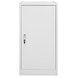 vidaXL Armoire à selles Gris clair 53x53x105 cm Acier