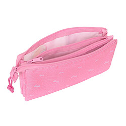 Trousse Fourre-Tout Triple Barbie Girl Rose (22 x 12 x 3 cm)