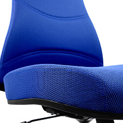 Chaise de bureau / chaise pivotante OFFICE XT tissu bleu hjh OFFICE