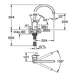 Avis GROHE 32670DC2 Mitigeur évier, Supersteel