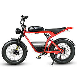 Acheter SAMEBIKE M20-I Vélo électrique - moteur 1200W batterie 48V18AH autonomie 65KM frein à disque hydraulique - Rouge