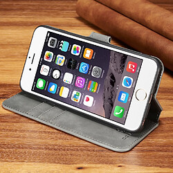 Acheter Etui en PU style rétro gris pour votre Apple iPhone 6s Plus/6 Plus