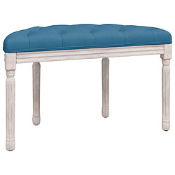 Acheter vidaXL Banc Bleu 81,5x41x49 cm Velours