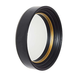 The Home Deco Factory Miroir convexe Diam. 40,5 cm - Noir et Doré