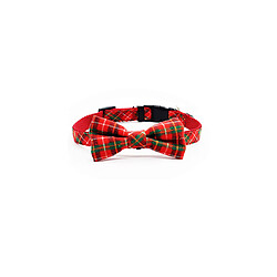 YP Select Réglable Plaid Pet Dogs Chats Colliers Nœud Papillon Durables Confortables - Rayures Rouge