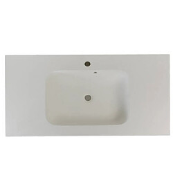 Cedam Vasque à encastrer 120x50cm Lavabo de salle de bain Blanc