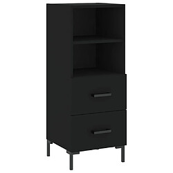 vidaXL Buffet Noir 34,5x34x90 cm Bois d'ingénierie