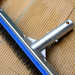 Acheter 18""balai de tête de brosse outils de nettoyage de fil d'acier inoxydable de brosse de fil de piscine