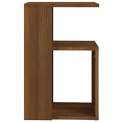 Avis Maison Chic Table d'appoint | Table Basse Chêne marron 36x30x56 cm Bois d'ingénierie -GKD76119