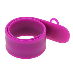 Wewoo Clé USB Violet Silicone Bracelet USB Flash Disk avec 8 Go de mémoire