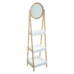 Étagère Salle de Bain & Miroir Léa 160cm Blanc